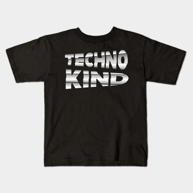 Techno Kind Electro House Kids T-Shirt by Foxxy Merch